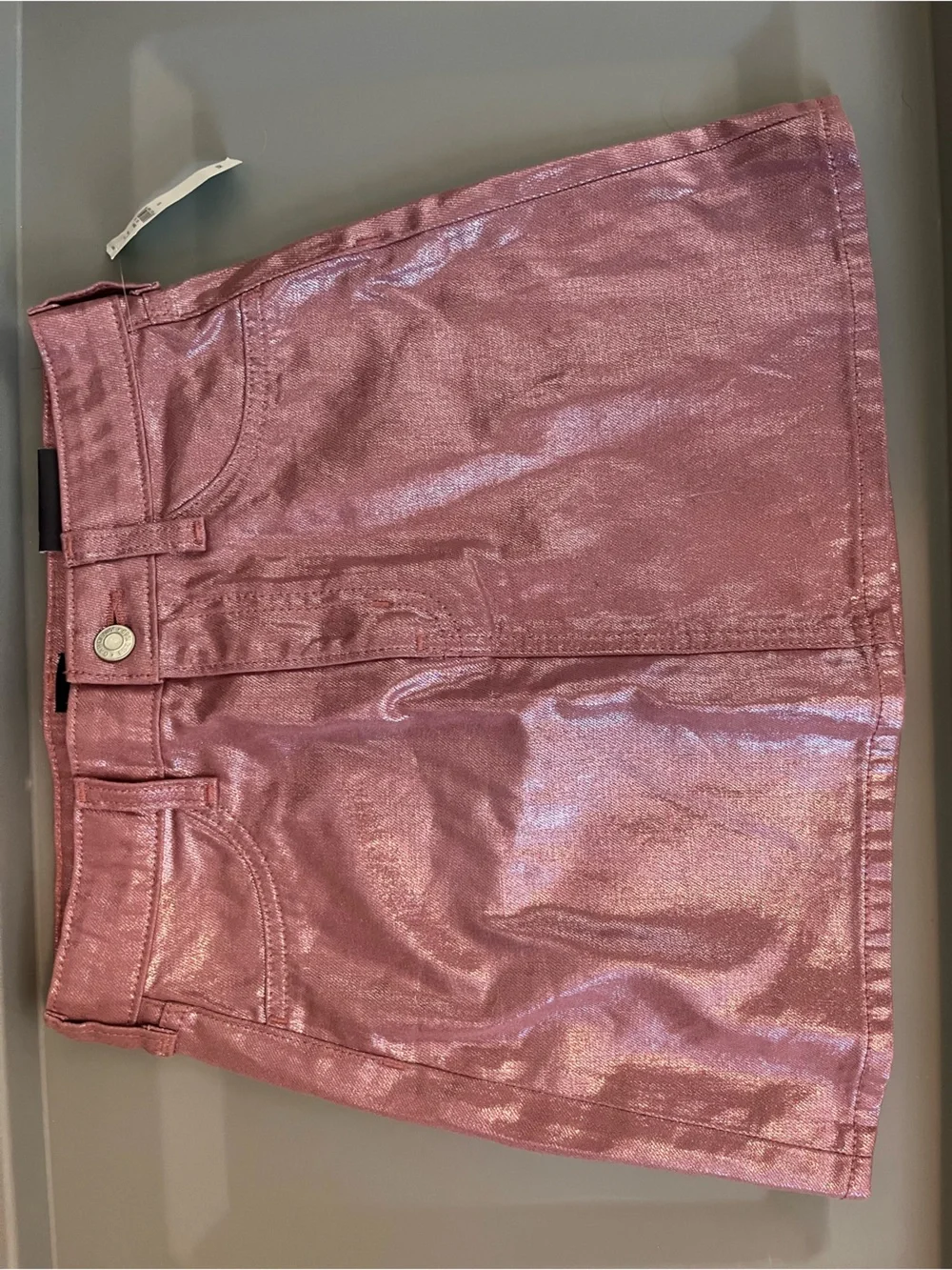BNWT!! Kids GAP Shimmery Pink Metallic A-Line Skirt Size 10